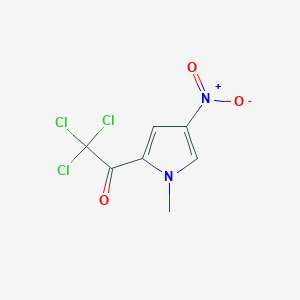 molecular formula C7H5Cl3N2O3 B054491 2,2,2-三氯-1-(1-甲基-4-硝基-1h-吡咯-2-基)乙酮 CAS No. 120122-47-6