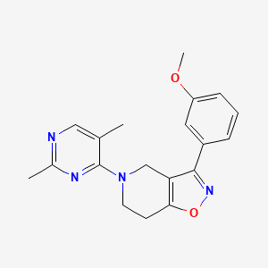 molecular formula C19H20N4O2 B5449118 5-(2,5-dimethylpyrimidin-4-yl)-3-(3-methoxyphenyl)-4,5,6,7-tetrahydroisoxazolo[4,5-c]pyridine 