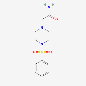 2-[4-(phenylsulfonyl)-1-piperazinyl]acetamide