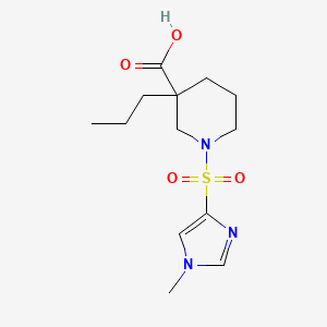 1-[(1-methyl-1H-imidazol-4-yl)sulfonyl]-3-propylpiperidine-3-carboxylic acid