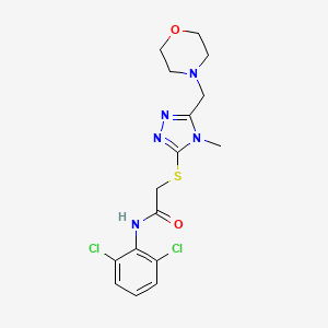 N-(2,6-dichlorophenyl)-2-{[4-methyl-5-(morpholin-4-ylmethyl)-4H-1,2,4-triazol-3-yl]thio}acetamide