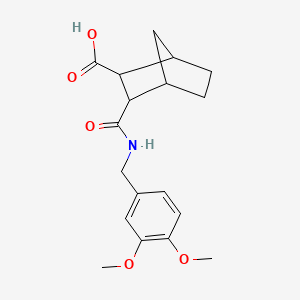 3-{[(3,4-dimethoxybenzyl)amino]carbonyl}bicyclo[2.2.1]heptane-2-carboxylic acid