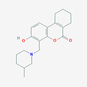 3-hydroxy-4-[(3-methylpiperidin-1-yl)methyl]-7,8,9,10-tetrahydro-6H-benzo[c]chromen-6-one