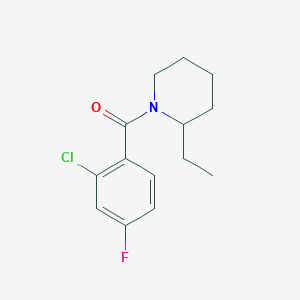 (2-CHLORO-4-FLUOROPHENYL)(2-ETHYLPIPERIDINO)METHANONE