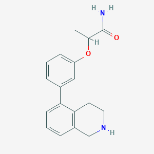 2-[3-(1,2,3,4-tetrahydroisoquinolin-5-yl)phenoxy]propanamide