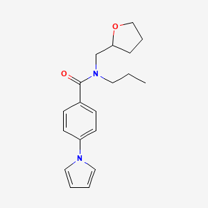 N-propyl-4-(1H-pyrrol-1-yl)-N-(tetrahydrofuran-2-ylmethyl)benzamide