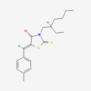 3-(2-ethylhexyl)-5-(4-methylbenzylidene)-2-thioxo-1,3-thiazolidin-4-one