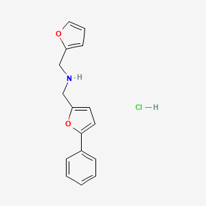 (2-furylmethyl)[(5-phenyl-2-furyl)methyl]amine hydrochloride