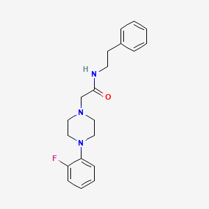 2-[4-(2-fluorophenyl)piperazin-1-yl]-N-(2-phenylethyl)acetamide