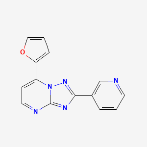 3-[7-(FURAN-2-YL)-[1,2,4]TRIAZOLO[1,5-A]PYRIMIDIN-2-YL]PYRIDINE