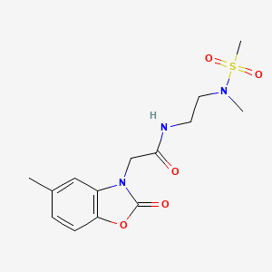 N-{2-[methyl(methylsulfonyl)amino]ethyl}-2-(5-methyl-2-oxo-1,3-benzoxazol-3(2H)-yl)acetamide