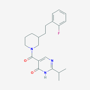 5-({3-[2-(2-fluorophenyl)ethyl]-1-piperidinyl}carbonyl)-2-isopropyl-4(3H)-pyrimidinone