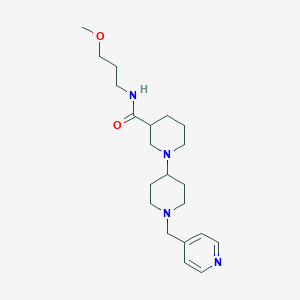 N-(3-methoxypropyl)-1'-(pyridin-4-ylmethyl)-1,4'-bipiperidine-3-carboxamide