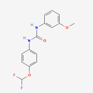 1-[4-(Difluoromethoxy)phenyl]-3-(3-methoxyphenyl)urea