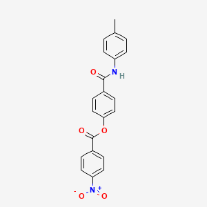 4-{[(4-methylphenyl)amino]carbonyl}phenyl 4-nitrobenzoate