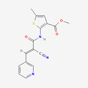 methyl 2-{[2-cyano-3-(3-pyridinyl)acryloyl]amino}-5-methyl-3-thiophenecarboxylate