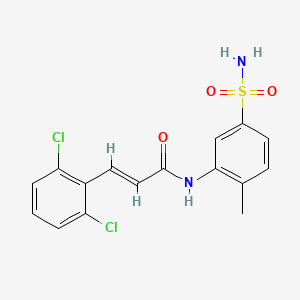 N-[5-(aminosulfonyl)-2-methylphenyl]-3-(2,6-dichlorophenyl)acrylamide