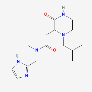 N-(1H-imidazol-2-ylmethyl)-2-(1-isobutyl-3-oxo-2-piperazinyl)-N-methylacetamide