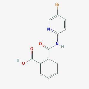 6-[(5-Bromopyridin-2-yl)carbamoyl]cyclohex-3-ene-1-carboxylic acid