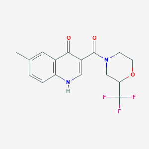 6-methyl-3-{[2-(trifluoromethyl)morpholin-4-yl]carbonyl}quinolin-4(1H)-one