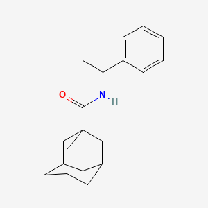 N-(1-phenylethyl)adamantane-1-carboxamide