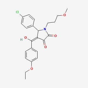 5-(4-chlorophenyl)-4-(4-ethoxybenzoyl)-3-hydroxy-1-(3-methoxypropyl)-1,5-dihydro-2H-pyrrol-2-one