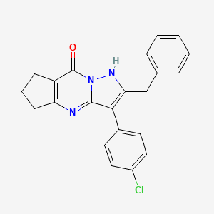 2-benzyl-3-(4-chlorophenyl)-4,5,6,7-tetrahydro-8H-cyclopenta[d]pyrazolo[1,5-a]pyrimidin-8-one