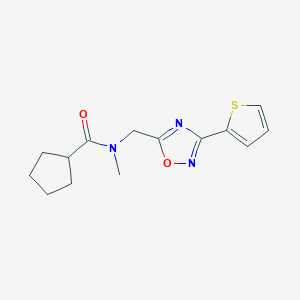 N-methyl-N-{[3-(2-thienyl)-1,2,4-oxadiazol-5-yl]methyl}cyclopentanecarboxamide