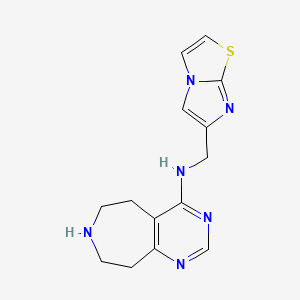 N-(imidazo[2,1-b][1,3]thiazol-6-ylmethyl)-6,7,8,9-tetrahydro-5H-pyrimido[4,5-d]azepin-4-amine