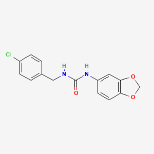 N-(1,3-BENZODIOXOL-5-YL)-N'-(4-CHLOROBENZYL)UREA