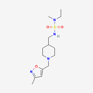 N-ethyl-N-methyl-N'-({1-[(3-methylisoxazol-5-yl)methyl]piperidin-4-yl}methyl)sulfamide