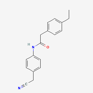 N-[4-(cyanomethyl)phenyl]-2-(4-ethylphenyl)acetamide