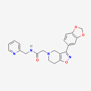 2-[3-(1,3-benzodioxol-5-yl)-6,7-dihydroisoxazolo[4,5-c]pyridin-5(4H)-yl]-N-(pyridin-2-ylmethyl)acetamide