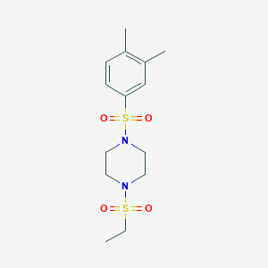 1-[(3,4-dimethylphenyl)sulfonyl]-4-(ethylsulfonyl)piperazine