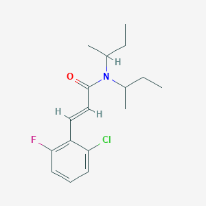 (2E)-N,N-di(butan-2-yl)-3-(2-chloro-6-fluorophenyl)prop-2-enamide