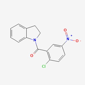 (2-chloro-5-nitrophenyl)(2,3-dihydro-1H-indol-1-yl)methanone