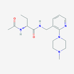 (2R)-2-(acetylamino)-N-{[2-(4-methylpiperazin-1-yl)pyridin-3-yl]methyl}butanamide