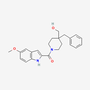 {4-benzyl-1-[(5-methoxy-1H-indol-2-yl)carbonyl]piperidin-4-yl}methanol