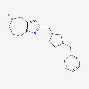 2-[(3-benzyl-1-pyrrolidinyl)methyl]-5,6,7,8-tetrahydro-4H-pyrazolo[1,5-a][1,4]diazepine dihydrochloride