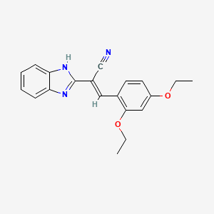 (2E)-2-(1H-benzimidazol-2-yl)-3-(2,4-diethoxyphenyl)prop-2-enenitrile