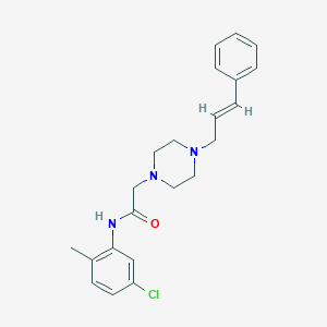 N-(5-chloro-2-methylphenyl)-2-{4-[(2E)-3-phenylprop-2-en-1-yl]piperazin-1-yl}acetamide