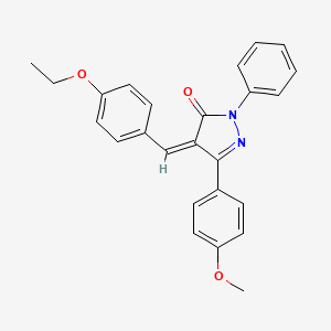 (4Z)-4-(4-ethoxybenzylidene)-5-(4-methoxyphenyl)-2-phenyl-2,4-dihydro-3H-pyrazol-3-one