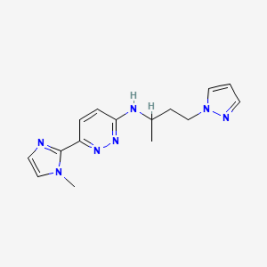 6-(1-methyl-1H-imidazol-2-yl)-N-[1-methyl-3-(1H-pyrazol-1-yl)propyl]pyridazin-3-amine