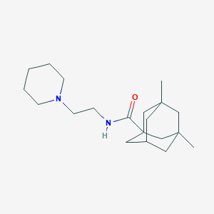 3,5-dimethyl-N-[2-(1-piperidinyl)ethyl]-1-adamantanecarboxamide