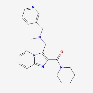 N-methyl-1-[8-methyl-2-(piperidin-1-ylcarbonyl)imidazo[1,2-a]pyridin-3-yl]-N-(pyridin-3-ylmethyl)methanamine