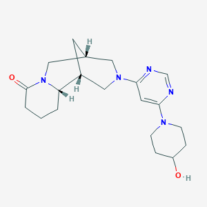 (5R,11aS)-3-[6-(4-hydroxypiperidin-1-yl)pyrimidin-4-yl]decahydro-8H-1,5-methanopyrido[1,2-a][1,5]diazocin-8-one