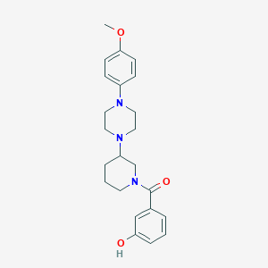 3-({3-[4-(4-methoxyphenyl)-1-piperazinyl]-1-piperidinyl}carbonyl)phenol