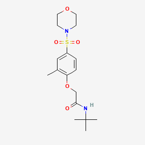 N-TERT-BUTYL-2-[2-METHYL-4-(MORPHOLINE-4-SULFONYL)PHENOXY]ACETAMIDE