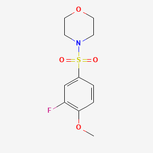 4-[(3-fluoro-4-methoxyphenyl)sulfonyl]morpholine