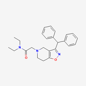 2-[3-(diphenylmethyl)-6,7-dihydroisoxazolo[4,5-c]pyridin-5(4H)-yl]-N,N-diethylacetamide